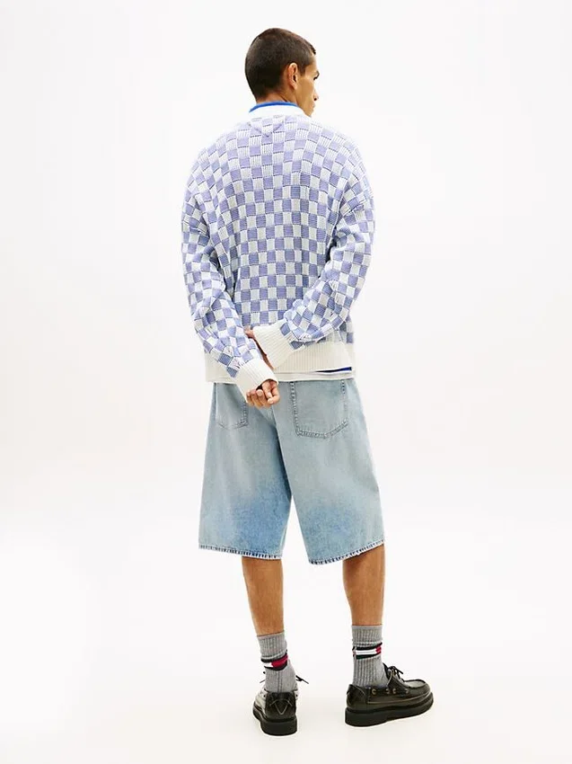 Tommy Jeans Relaxed Fit Check Cardigan Tommy Jeans Relaxed Fit Check Cardigan