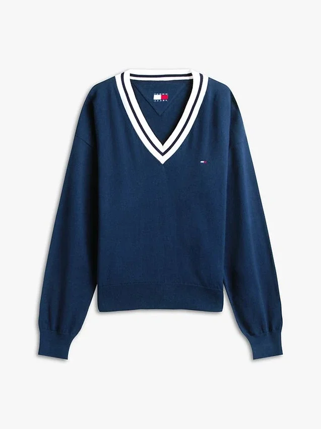 Tommy Jeans Relaxed Fit V-Neck Sweater Tommy Jeans Relaxed Fit V-Neck Sweater
