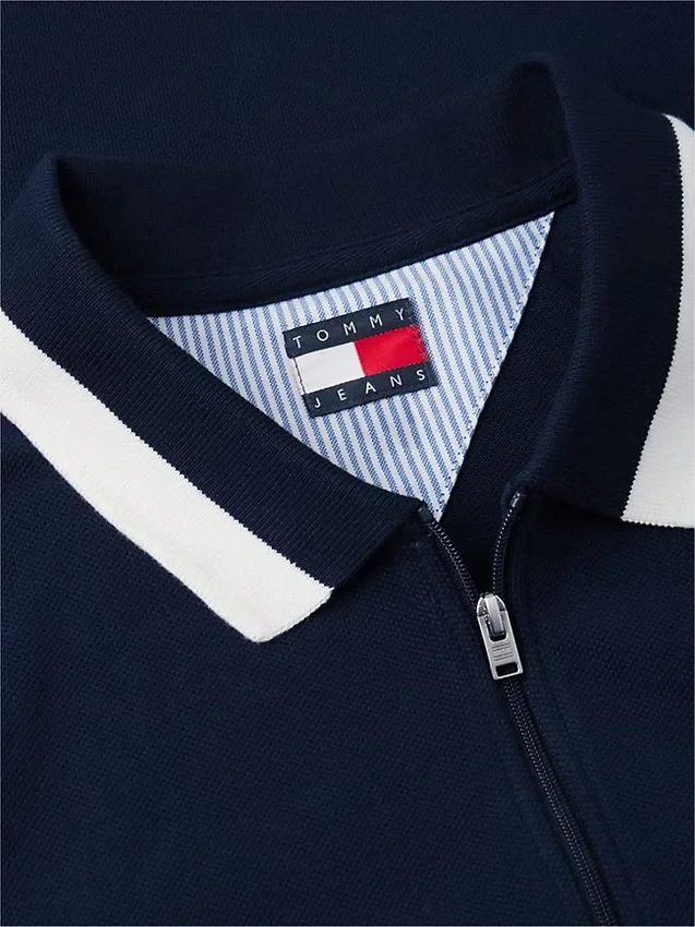 Tommy Jeans Relaxed Quarter-Zip Polo Tommy Jeans Relaxed Quarter-Zip Polo