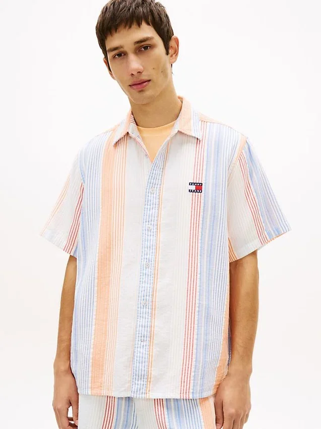 Tommy Jeans Relaxed Striped Dobby Shirt Tommy Jeans Relaxed Striped Dobby Shirt