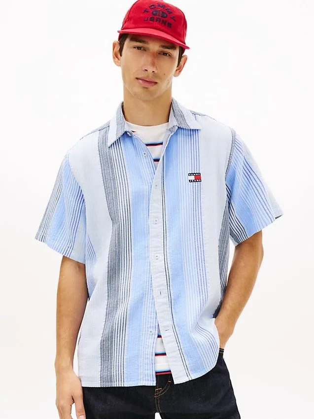 Tommy Jeans Relaxed Striped Dobby Shirt Tommy Jeans Relaxed Striped Dobby Shirt