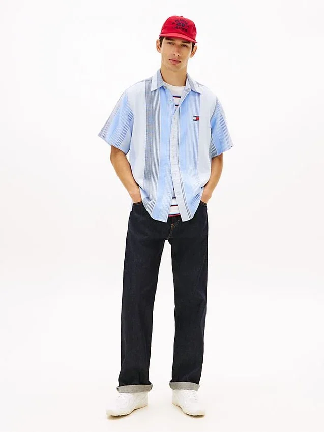 Tommy Jeans Relaxed Striped Dobby Shirt Tommy Jeans Relaxed Striped Dobby Shirt