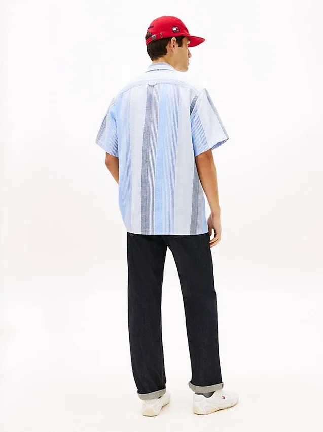 Tommy Jeans Relaxed Striped Dobby Shirt Tommy Jeans Relaxed Striped Dobby Shirt