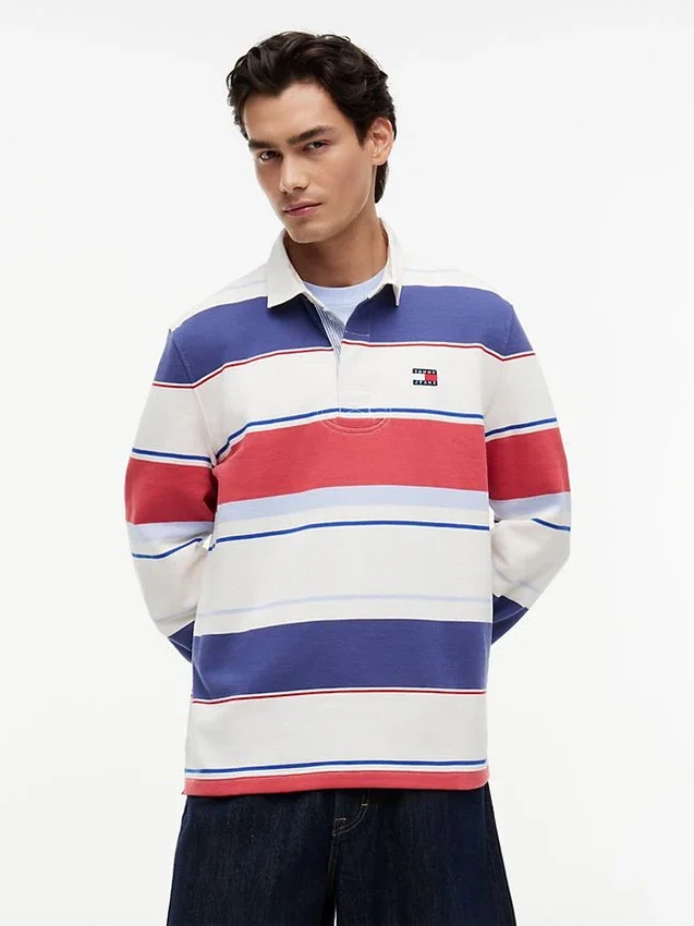 Tommy Jeans Relaxed Striped Rugby Polo Tommy Jeans Relaxed Striped Rugby Polo