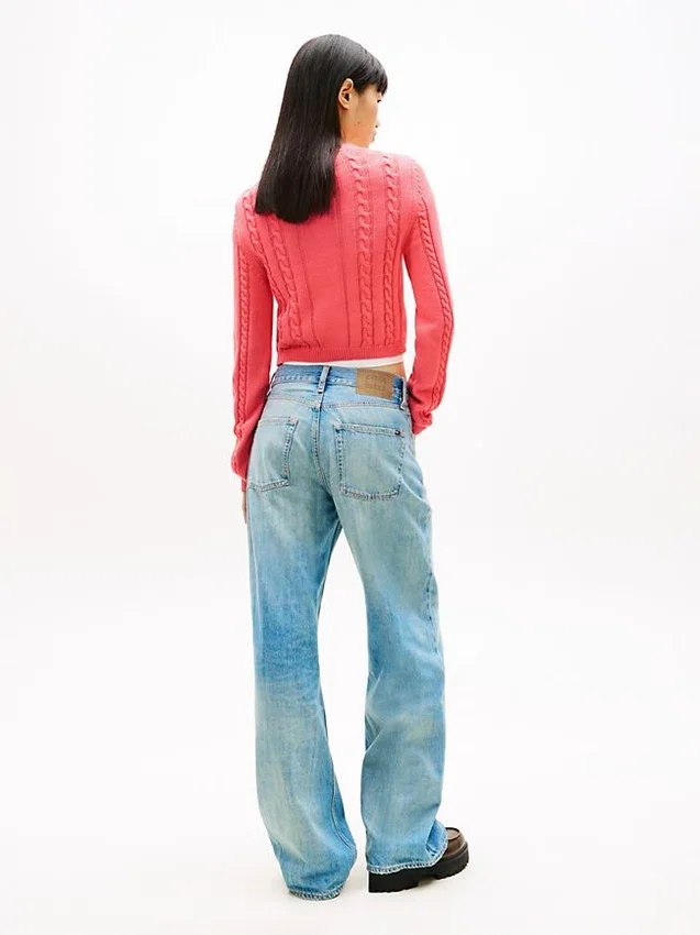 Tommy Jeans Script Cable Knit Sweater Tommy Jeans Script Cable Knit Sweater