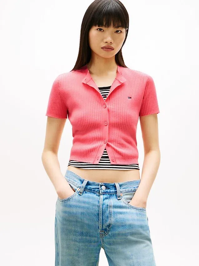 Tommy Jeans Short-Sleeve Cardigan Tommy Jeans Short-Sleeve Cardigan