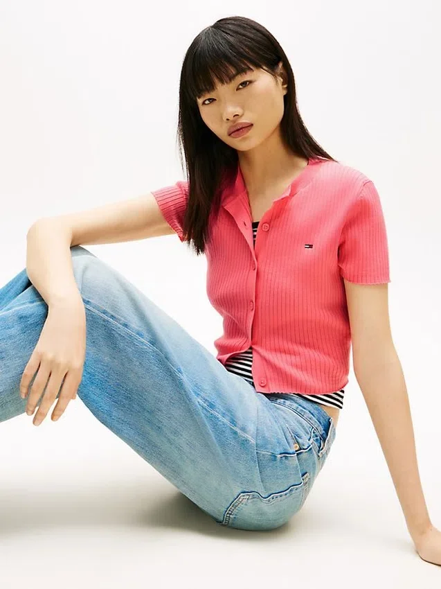 Tommy Jeans Short-Sleeve Cardigan Tommy Jeans Short-Sleeve Cardigan