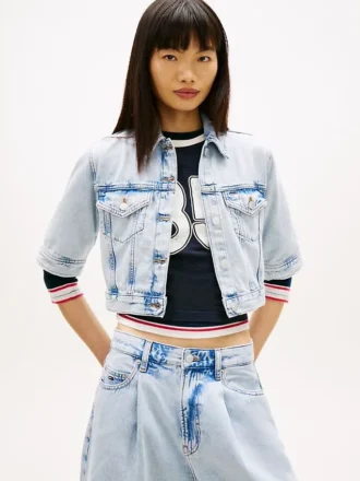 Tommy Jeans Short-Sleeve Denim Jacket