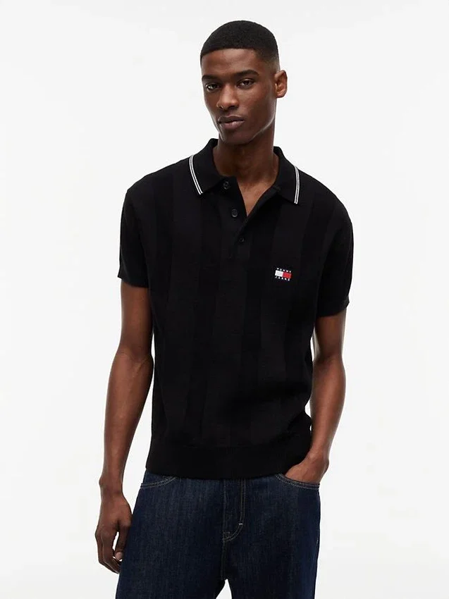 Tommy Jeans Short-Sleeve Sweater Polo Tommy Jeans Short-Sleeve Sweater Polo