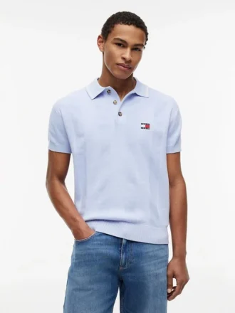 Tommy Jeans Short-Sleeve Sweater Polo