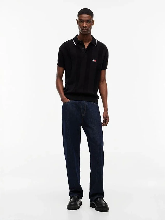 Tommy Jeans Short-Sleeve Sweater Polo Tommy Jeans Short-Sleeve Sweater Polo