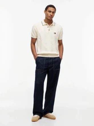 Tommy Jeans Short-Sleeve Sweater Polo