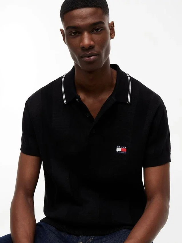 Tommy Jeans Short-Sleeve Sweater Polo Tommy Jeans Short-Sleeve Sweater Polo