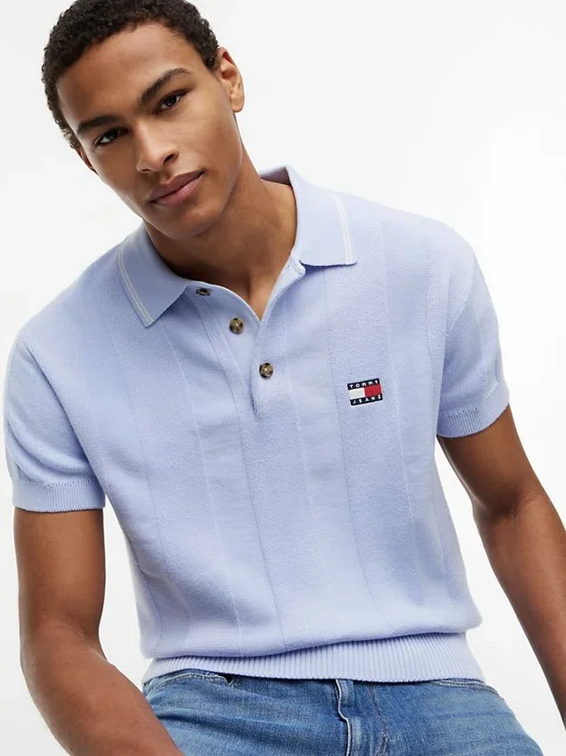 Tommy Jeans Short-Sleeve Sweater Polo Tommy Jeans Short-Sleeve Sweater Polo