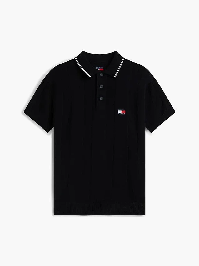 Tommy Jeans Short-Sleeve Sweater Polo Tommy Jeans Short-Sleeve Sweater Polo