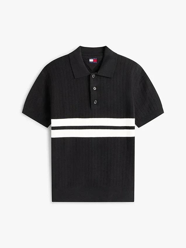 Tommy Jeans Short-Sleeve Sweater Polo Tommy Jeans Short-Sleeve Sweater Polo