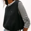 Tommy Jeans Side-Tie Linen-Blend Top Tommy Jeans Side-Tie Linen-Blend Top