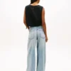 Tommy Jeans Side-Tie Linen-Blend Top Tommy Jeans Side-Tie Linen-Blend Top