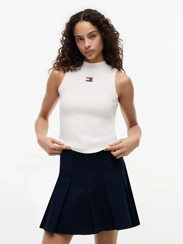 Tommy Jeans Slim Fit Mockneck Tank Top Tommy Jeans Slim Fit Mockneck Tank Top