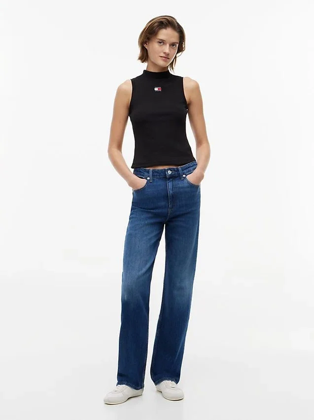 Tommy Jeans Slim Fit Mockneck Tank Top Tommy Jeans Slim Fit Mockneck Tank Top