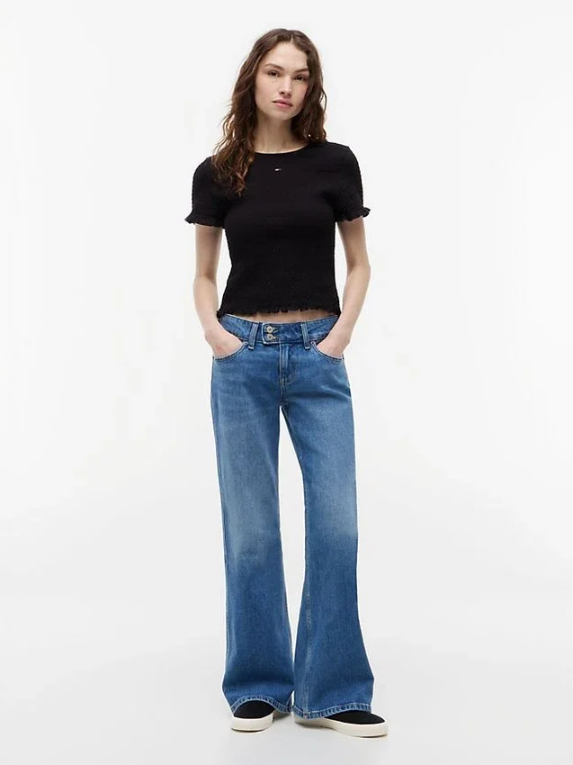 Tommy Jeans Slim Fit Shirred T-Shirt Tommy Jeans Slim Fit Shirred T-Shirt