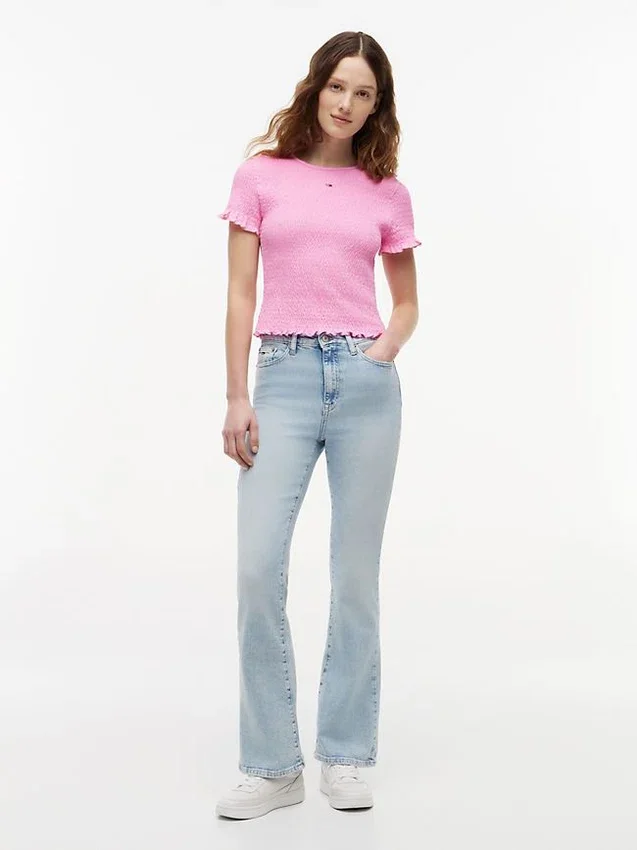 Tommy Jeans Slim Fit Shirred T-Shirt Tommy Jeans Slim Fit Shirred T-Shirt