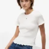 Tommy Jeans Slim Fit Shirred T-Shirt Tommy Jeans Slim Fit Shirred T-Shirt