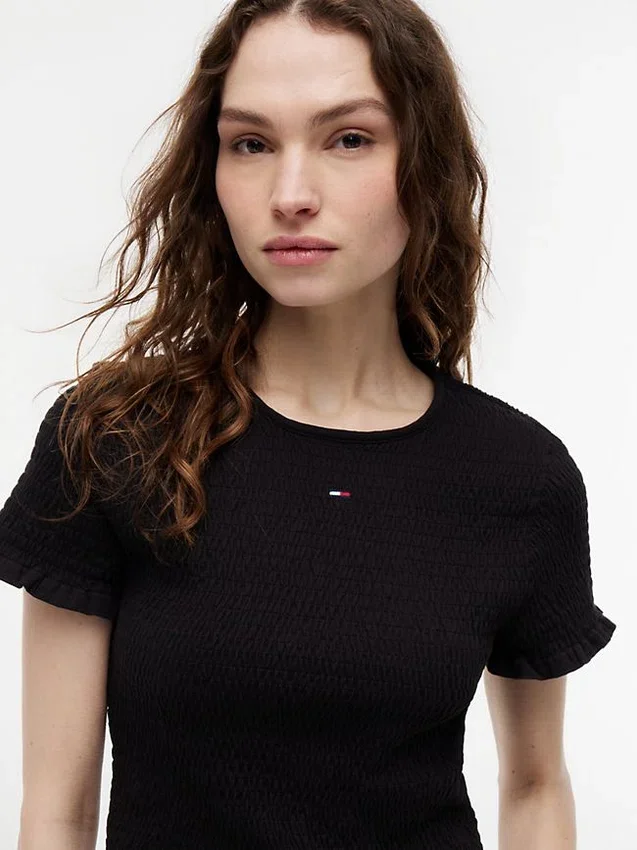 Tommy Jeans Slim Fit Shirred T-Shirt Tommy Jeans Slim Fit Shirred T-Shirt