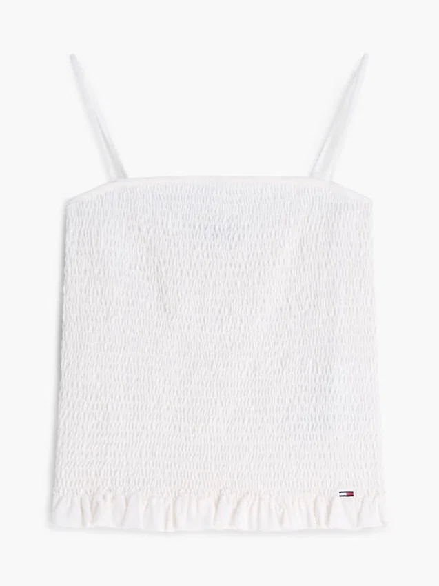 Tommy Jeans Slim Fit Shirred Tank Top Tommy Jeans Slim Fit Shirred Tank Top