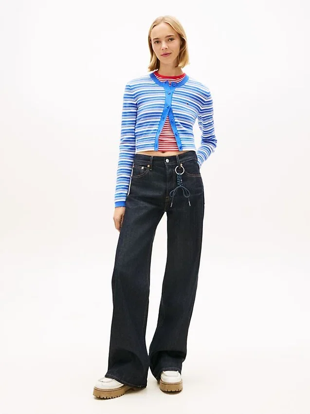 Tommy Jeans Slim Fit Striped Cardigan Tommy Jeans Slim Fit Striped Cardigan