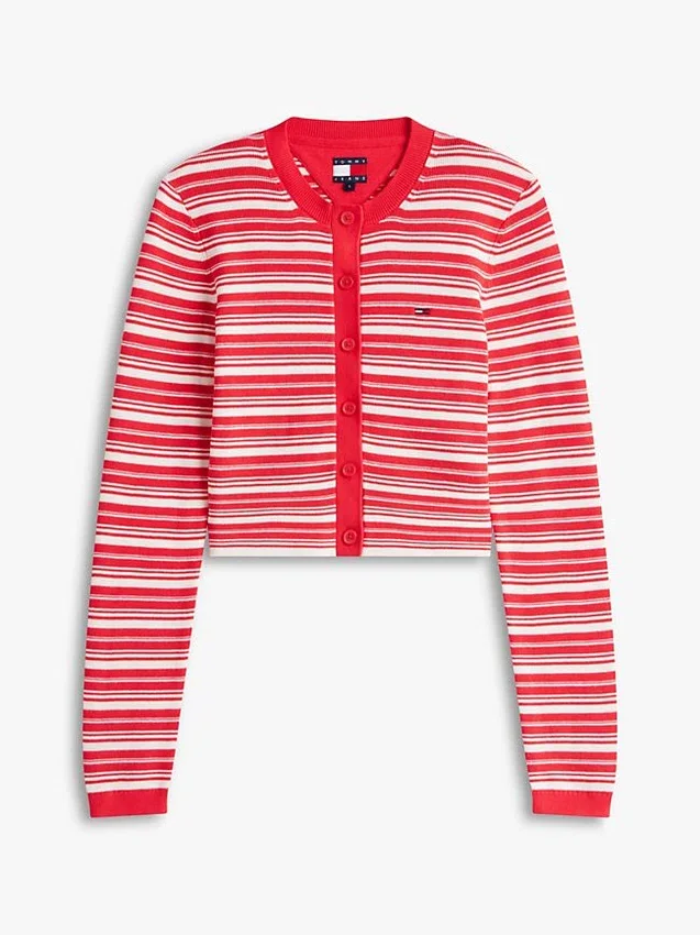 Tommy Jeans Slim Fit Striped Cardigan Tommy Jeans Slim Fit Striped Cardigan