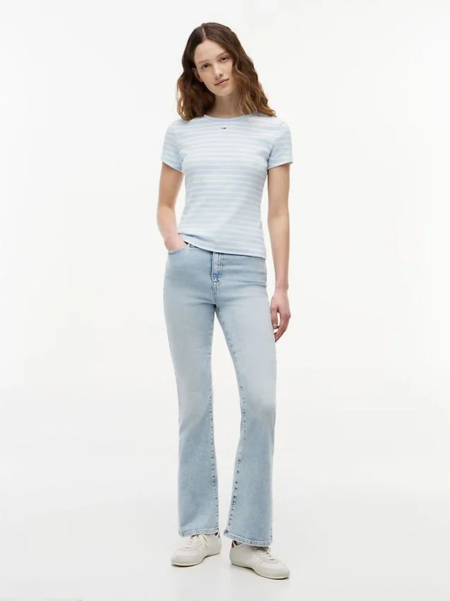 Tommy Jeans Slim Stretch Ribbed T-Shirt Tommy Jeans Slim Stretch Ribbed T-Shirt