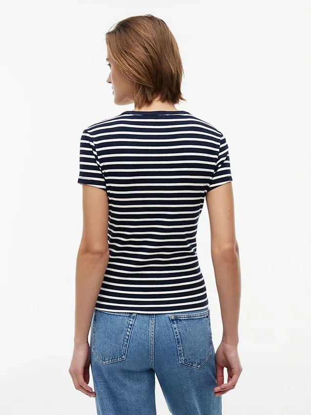 Tommy Jeans Slim Stretch Ribbed T-Shirt Tommy Jeans Slim Stretch Ribbed T-Shirt