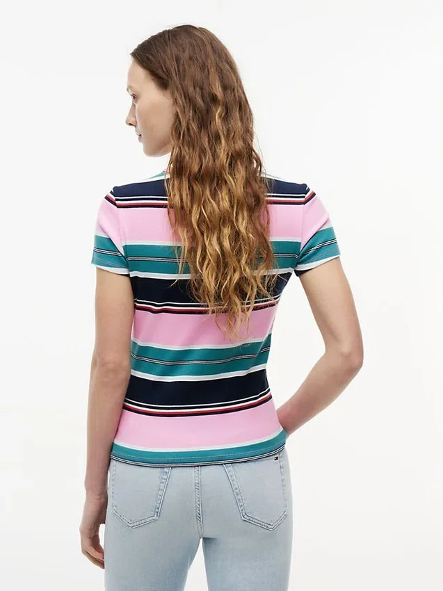 Tommy Jeans Slim Stretch Ribbed T-Shirt Tommy Jeans Slim Stretch Ribbed T-Shirt