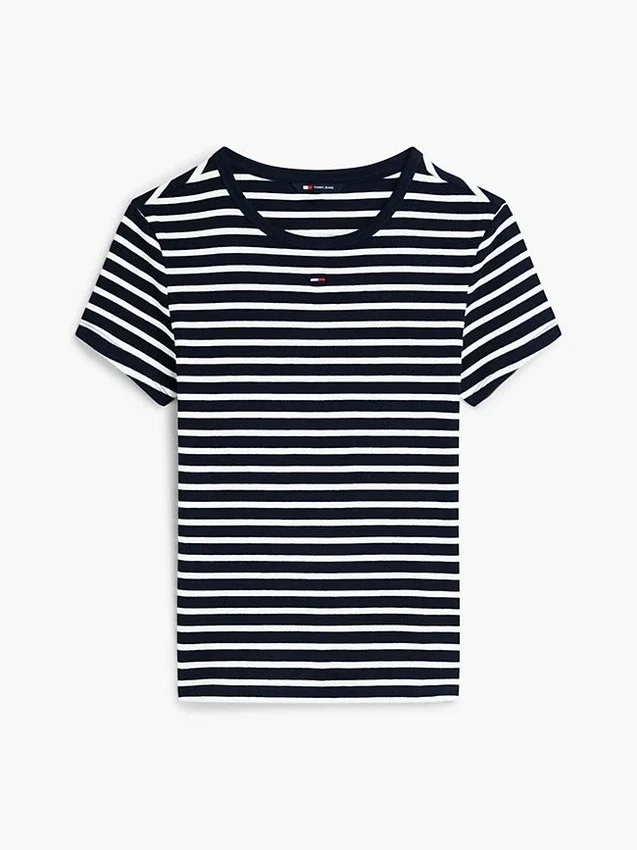 Tommy Jeans Slim Stretch Ribbed T-Shirt Tommy Jeans Slim Stretch Ribbed T-Shirt