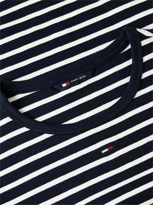 Tommy Jeans Slim Stretch Ribbed T-Shirt Tommy Jeans Slim Stretch Ribbed T-Shirt