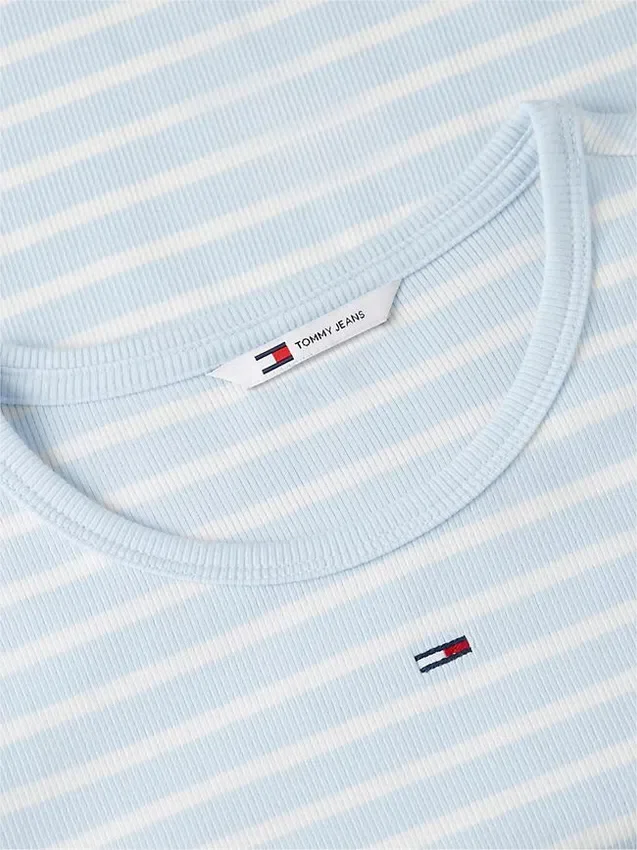 Tommy Jeans Slim Stretch Ribbed T-Shirt Tommy Jeans Slim Stretch Ribbed T-Shirt