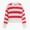 Tommy Jeans Striped Cable Knit Sweater