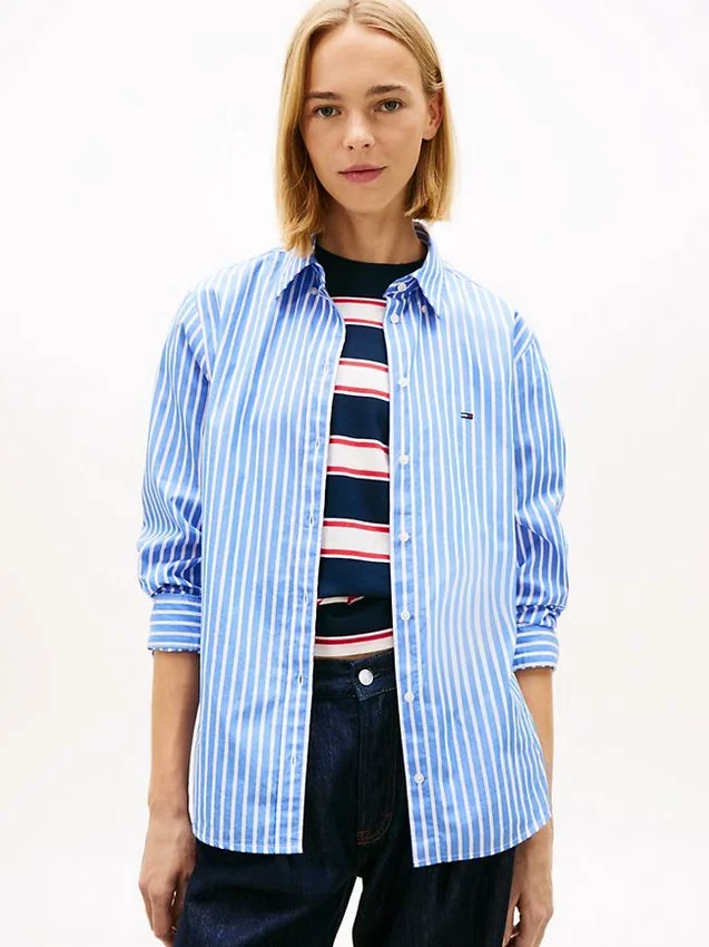 Tommy Jeans Striped Poplin Shirt Tommy Jeans Striped Poplin Shirt