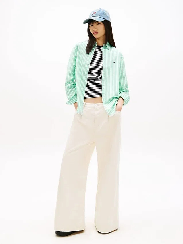 Tommy Jeans Striped Poplin Shirt Tommy Jeans Striped Poplin Shirt