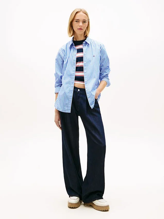 Tommy Jeans Striped Poplin Shirt Tommy Jeans Striped Poplin Shirt