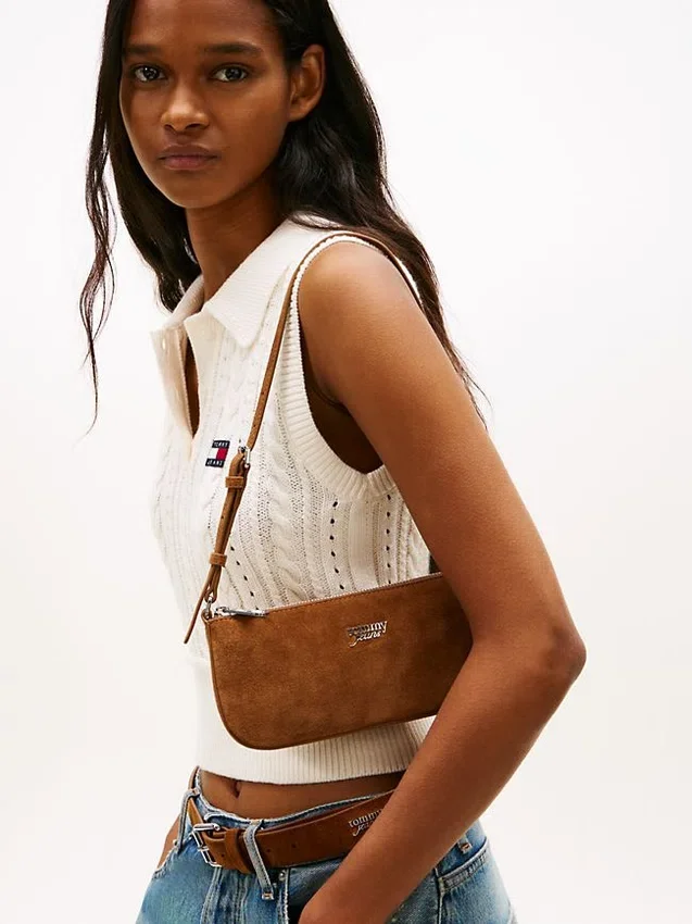 Tommy Jeans Suede Shoulder Bag Tommy Jeans Suede Shoulder Bag