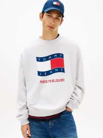 Tommy Jeans Wavy Flag Logo Sweatshirt