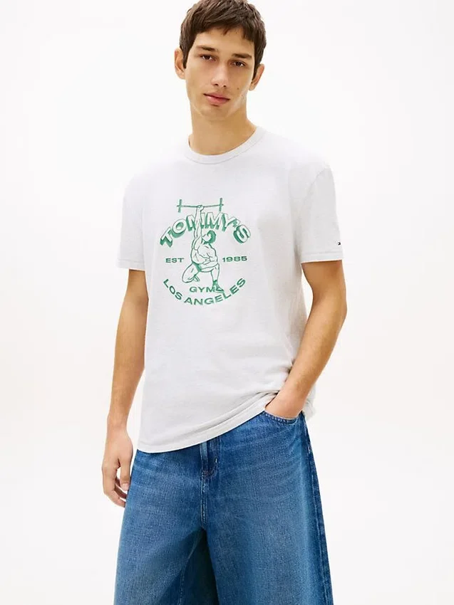 Tommy Jeans Weightlifter Logo T-Shirt Tommy Jeans Weightlifter Logo T-Shirt