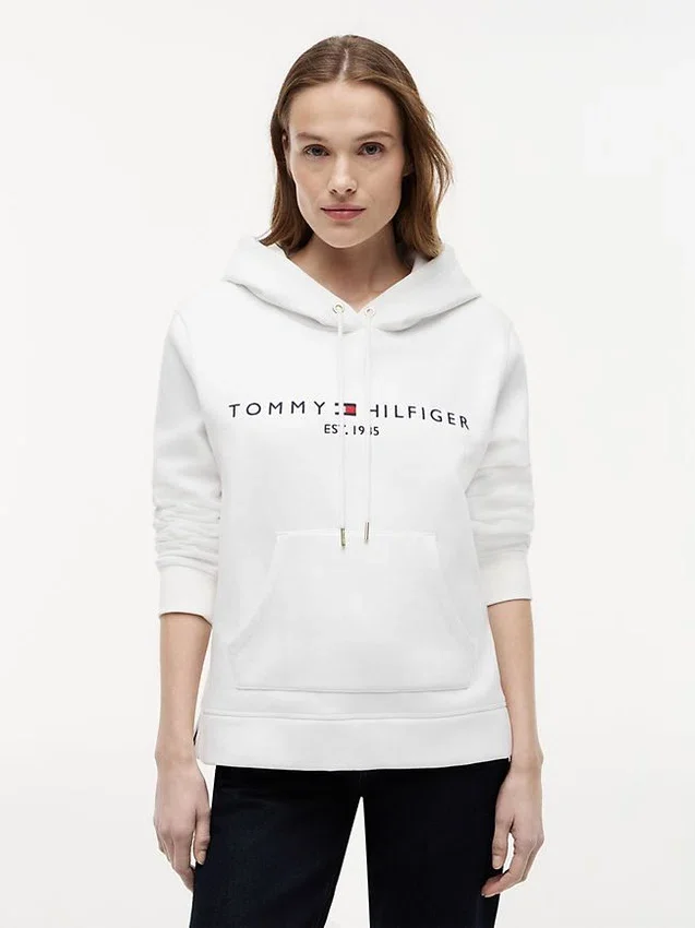 Tommy Logo Fleece Hoodie Tommy Logo Fleece Hoodie