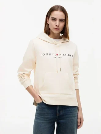 Tommy Logo Fleece Hoodie