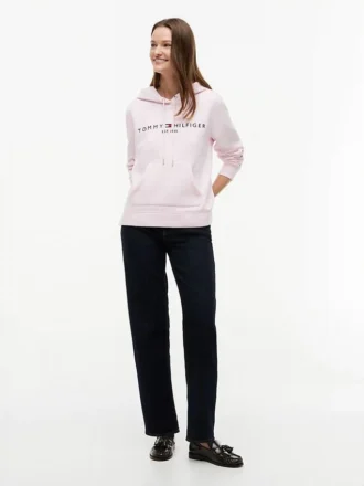 Tommy Logo Fleece Hoodie