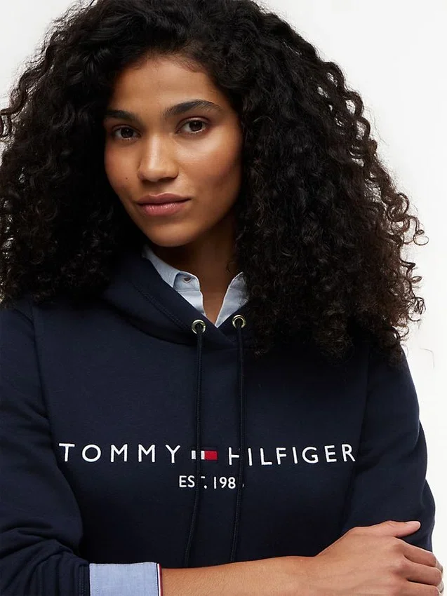 Tommy Logo Fleece Hoodie Tommy Logo Fleece Hoodie