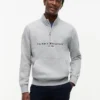 Tommy Logo Quarter-Zip Sweatshirt