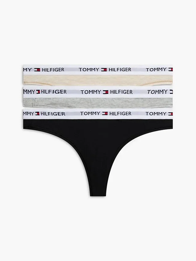 Tommy Logo Thong 3-Pack Tommy Logo Thong 3-Pack
